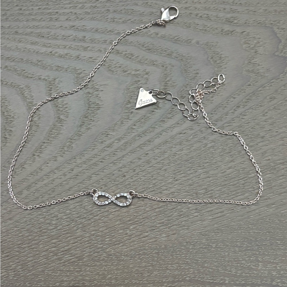 Guess Silver Infinity Symbol Necklace